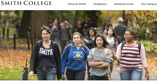 임주현 사장이 졸업한 미 스미스칼리지 [사진=홈페이지 캡처]