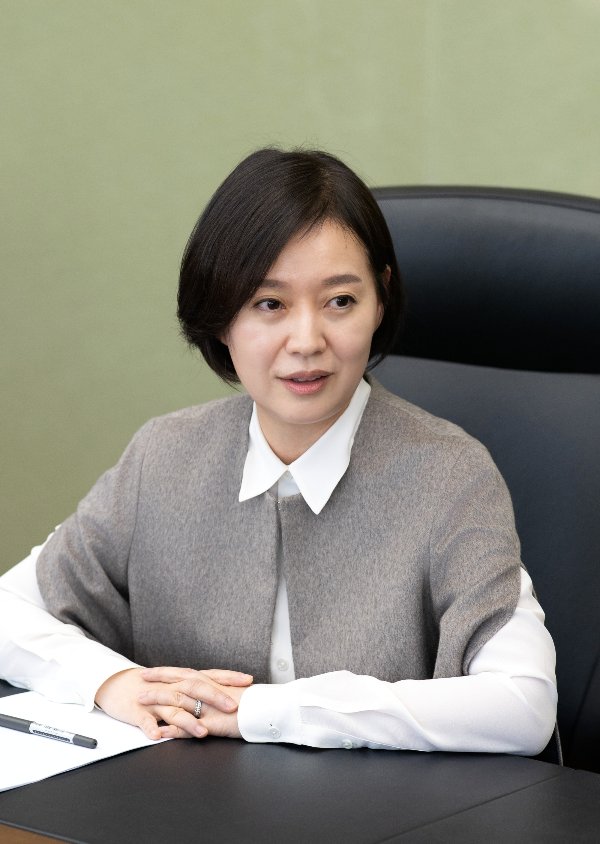 임주현 무료 슬롯사이언스 사장이 지난 2월26일 언론과의 인터뷰를 통해 현안에 대해 얘기하고 있다. [사진=무료 슬롯약품그룹 제공]